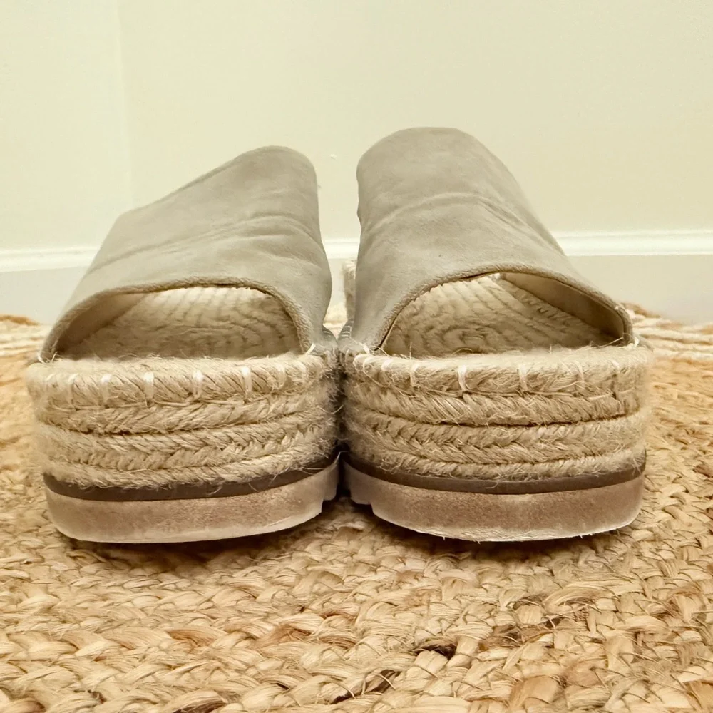 🌾 Oasis Society of California Platform Espadrille Slide in Stone